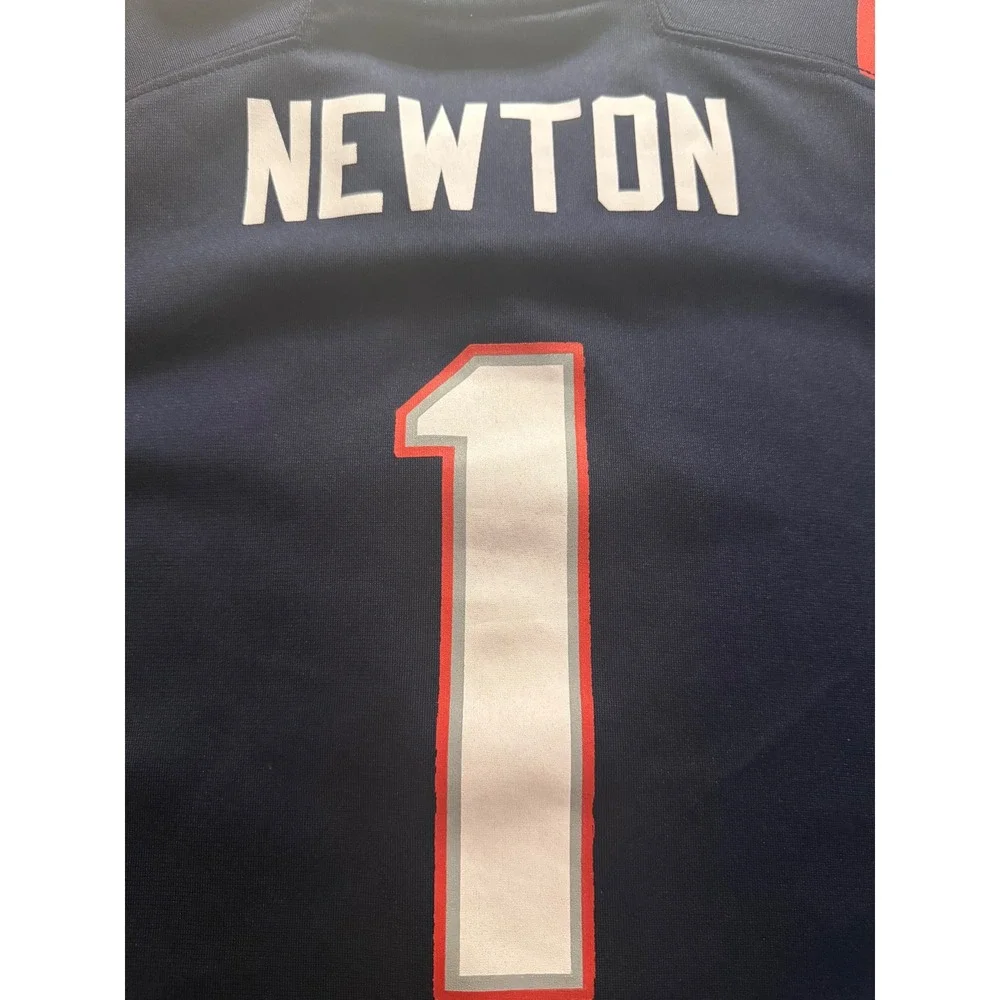 Nike Cam Newton New England Patriots Jersey Youth L Navy Blue NFL Number 1